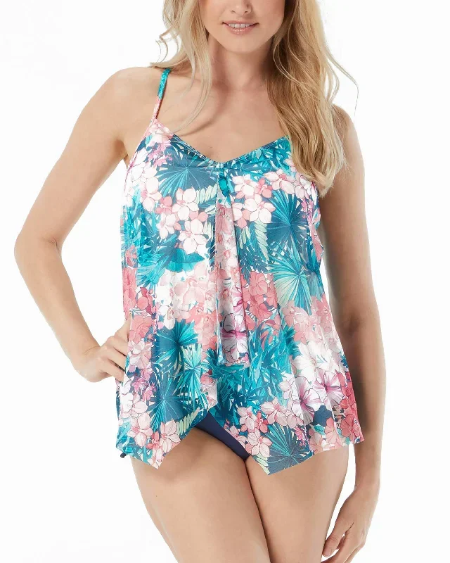 2023 Beach House Island Floral Kerry Underwire Tankini Top - H42893