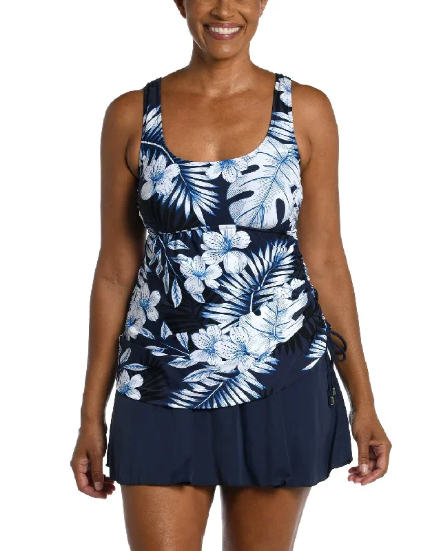 2023 Maxine Plus Size Moonlight Tropics Tank Swimdress - MW3CC77