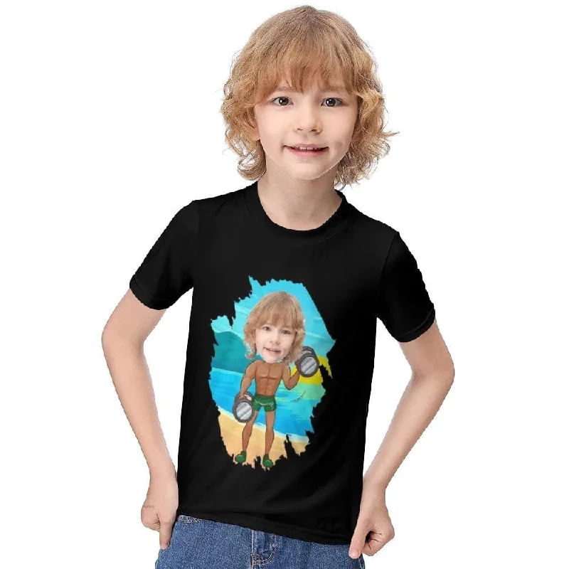 6-12y-custom-face-athlete-cute-kids-t-shirt-for-boy-girl