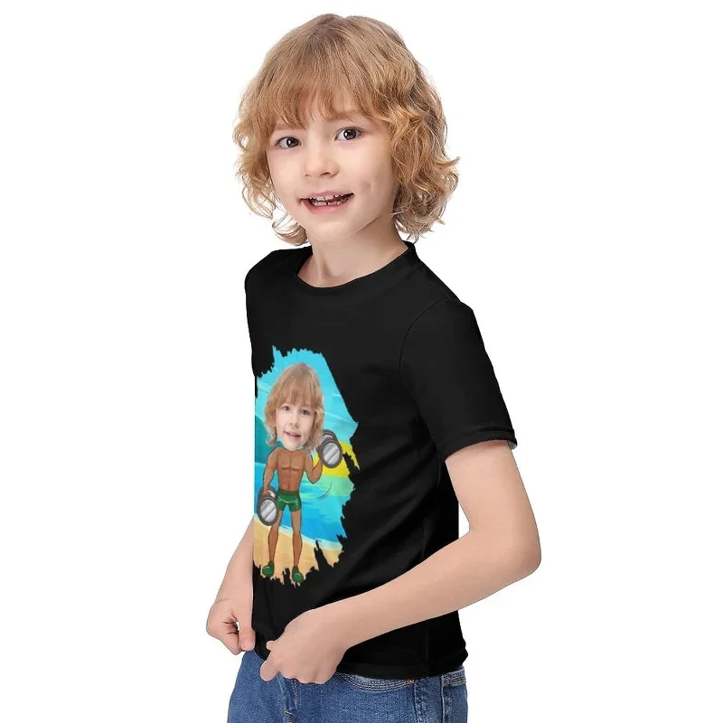 6-12y-custom-face-athlete-cute-kids-t-shirt-for-boy-girl