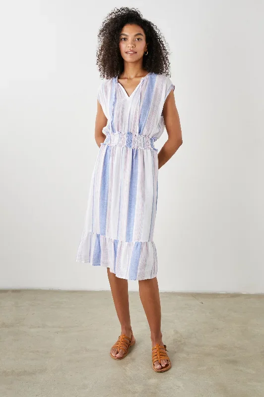 ASHLYN DRESS - MARINI STRIPE