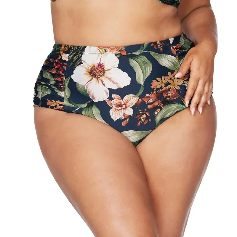 Artesands Into The Saltu Botticelli High Waist Swim Pant At4705is Navy