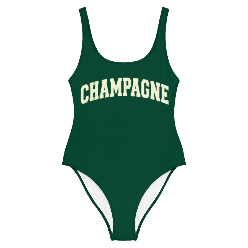 Champagne Swimsuit - British Racing Green green