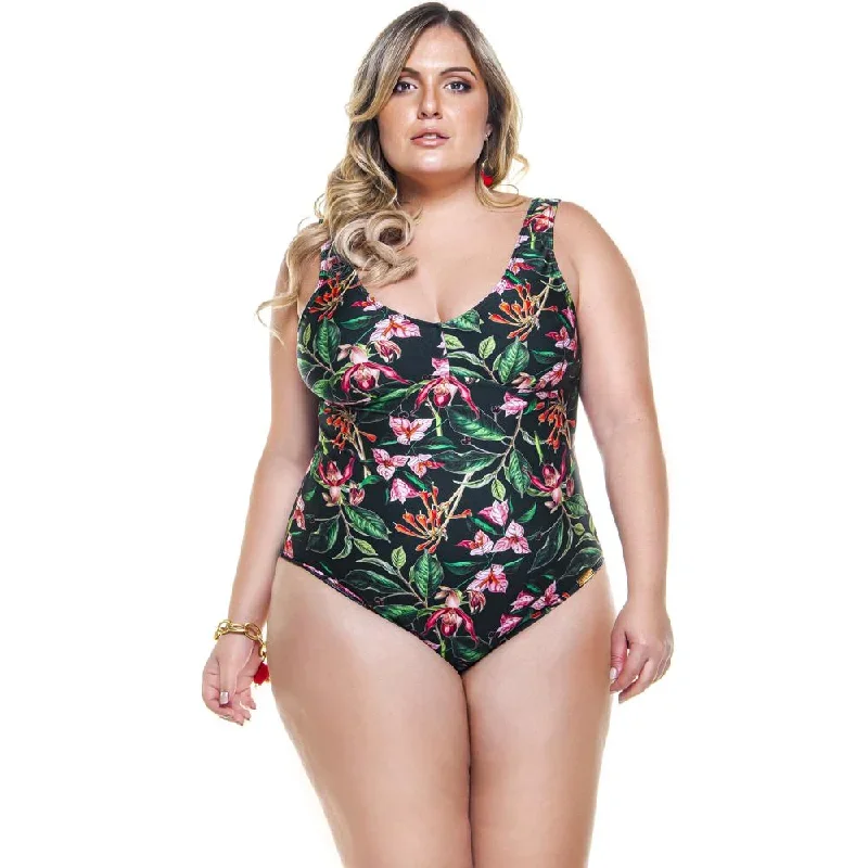 CLASSIC SWIMSUIT IN CHERRY TREE PRINT