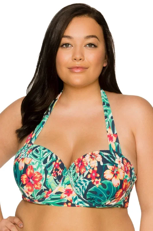 Curve Hibiscus Hideaway Cora Underwire Top