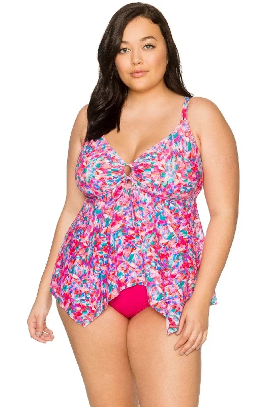 Curve Kaleidoscope Savannah Keyhole Tankini