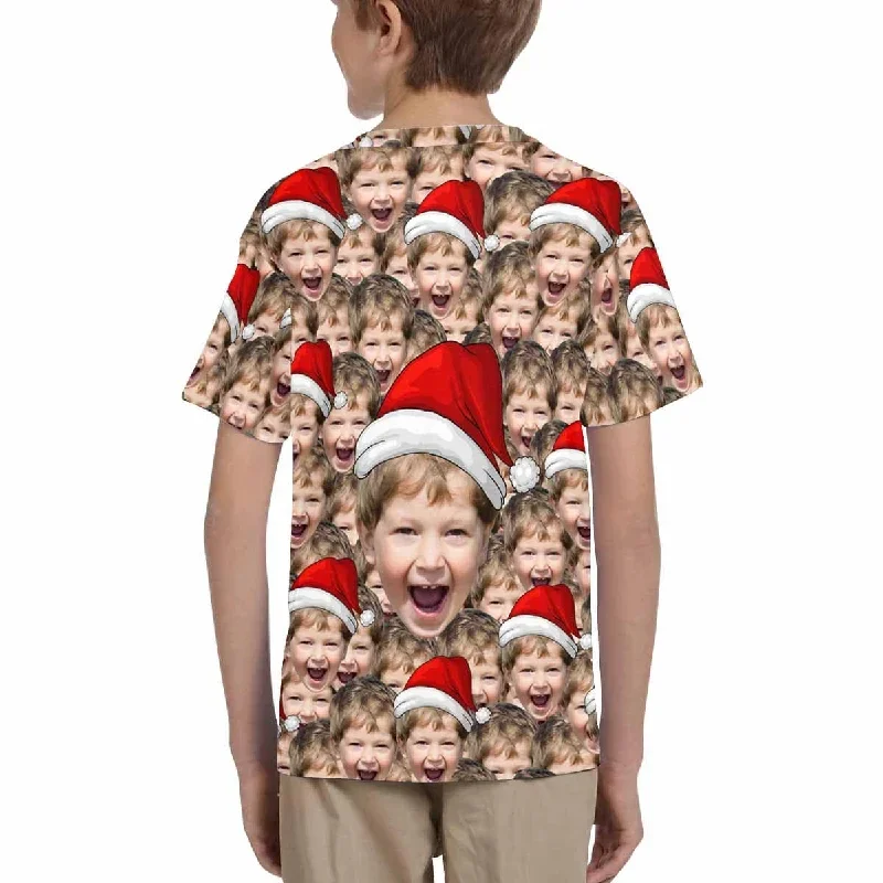 custom-face-seamless-christmas-hat-cute-boy-kids-all-over-print-t-shirt