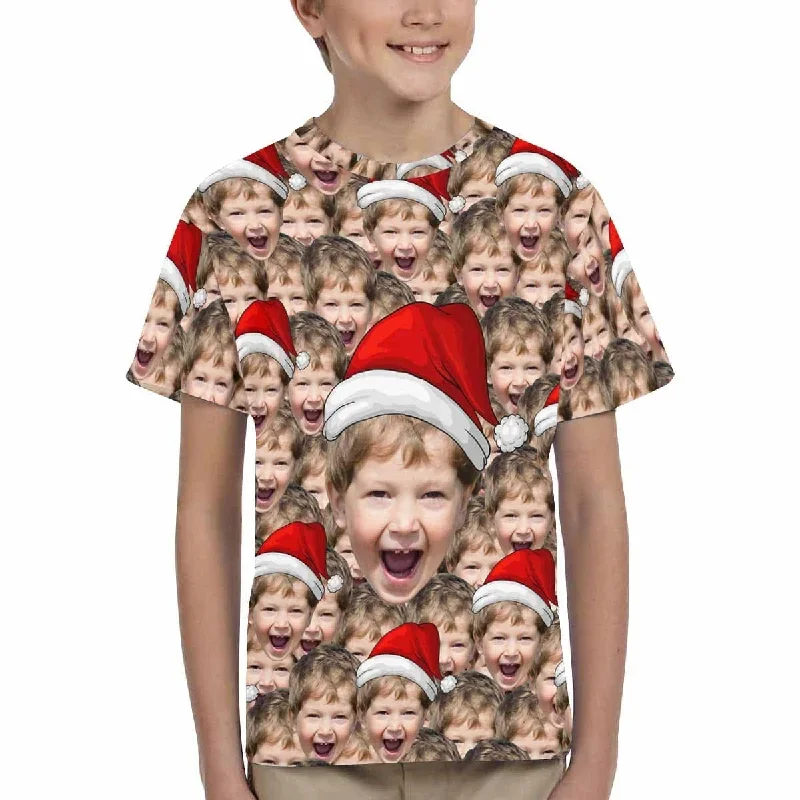 custom-face-seamless-christmas-hat-cute-boy-kids-all-over-print-t-shirt