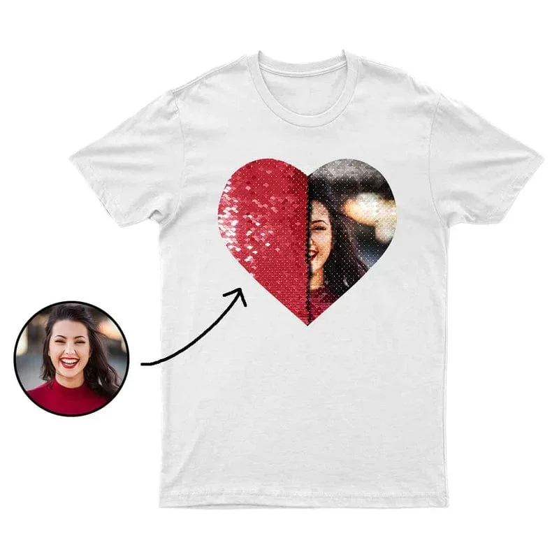 custom-photo-or-text-calssic-unisex-t-shirt-diy-heart-sequin-tee-for-men-and-women