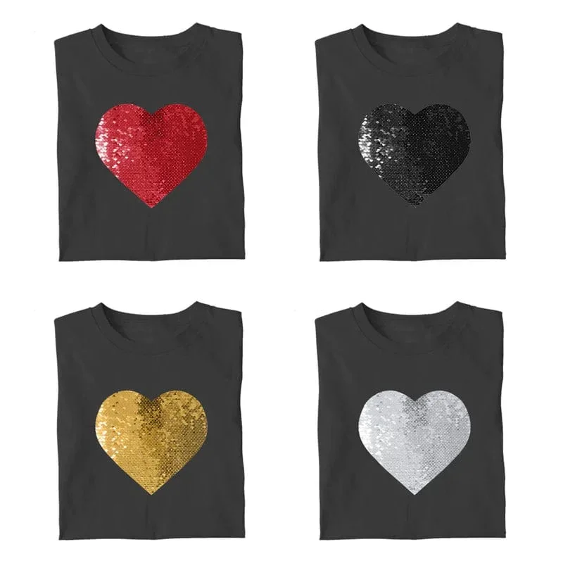 custom-photo-or-text-calssic-unisex-t-shirt-diy-heart-sequin-tee-for-men-and-women