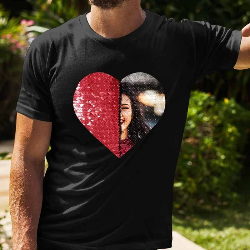 custom-photo-or-text-calssic-unisex-t-shirt-diy-heart-sequin-tee-for-men-and-women