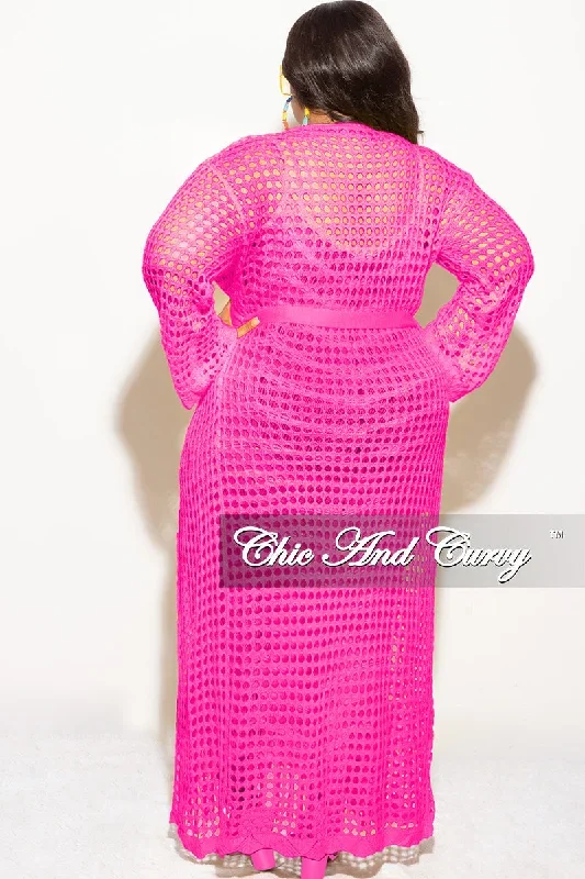 final-sale-plus-size-crochet-cardigan-with-tie-in-pink