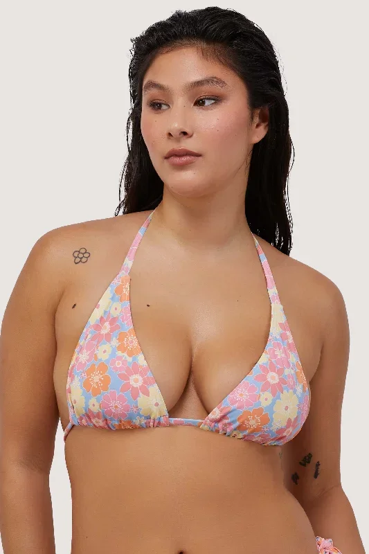 Floral Triangle Bikini Top Fuller Bust Exclusive