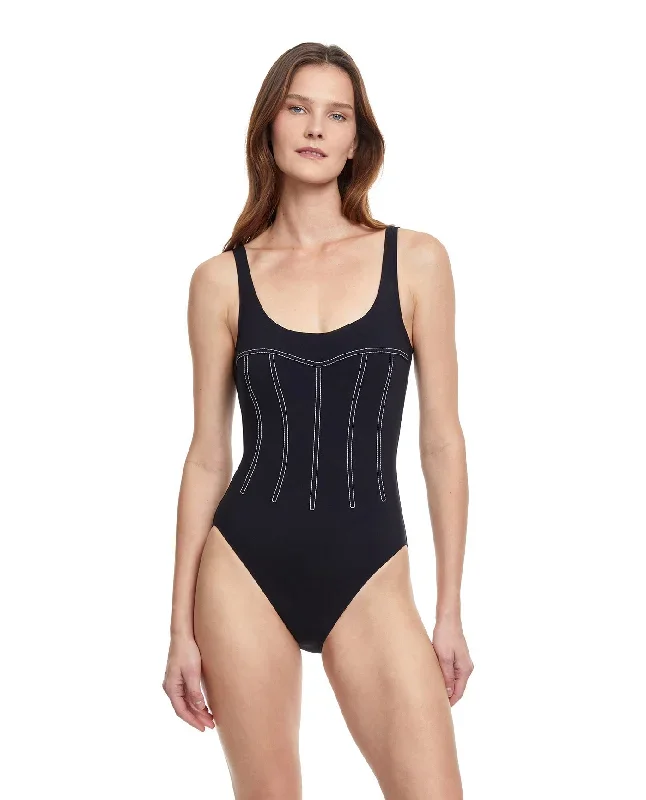 Gottex Splendid Full Coverage Square Neck One Piece Swimsuit