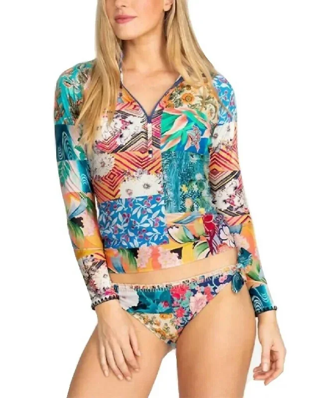 Gracie Wild Surf Shirt In Multi