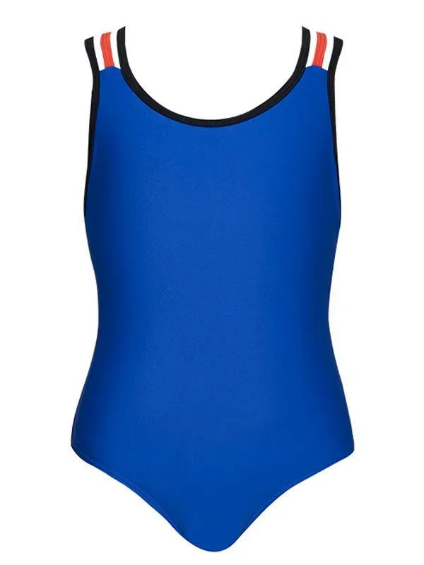 JB10044 JB COLOURBLOCK GIRLS COLOUR BLOCK SWIMSUIT