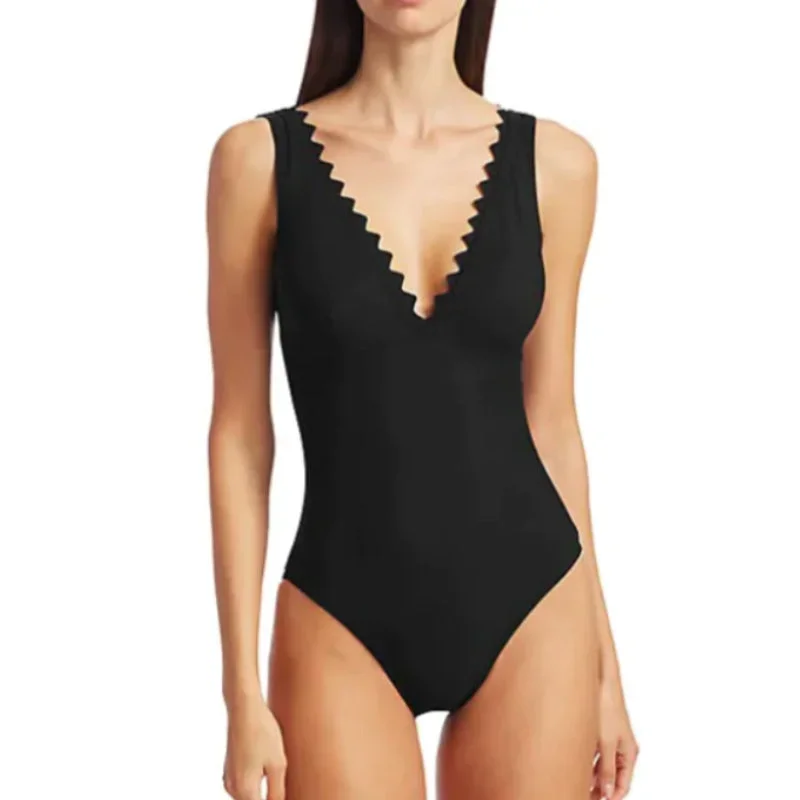 Karla Colletto Ines V-Neck One Piece