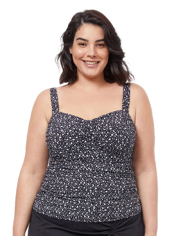 Profile By Gottex Bash Plus Size Shirred Underwire Tankini Top