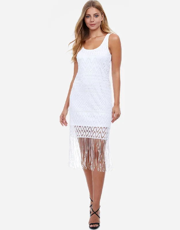 Profile Tutti Frutti Crochet Dress - White