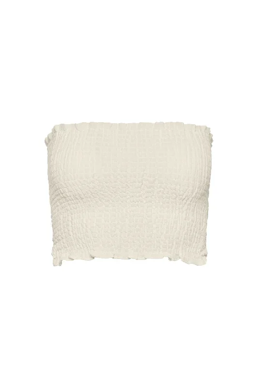 Rio Top - Ivory Crinkle Linen