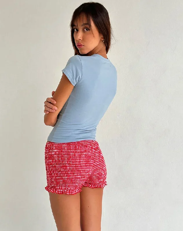 ritala-shirred-short-red-gingham