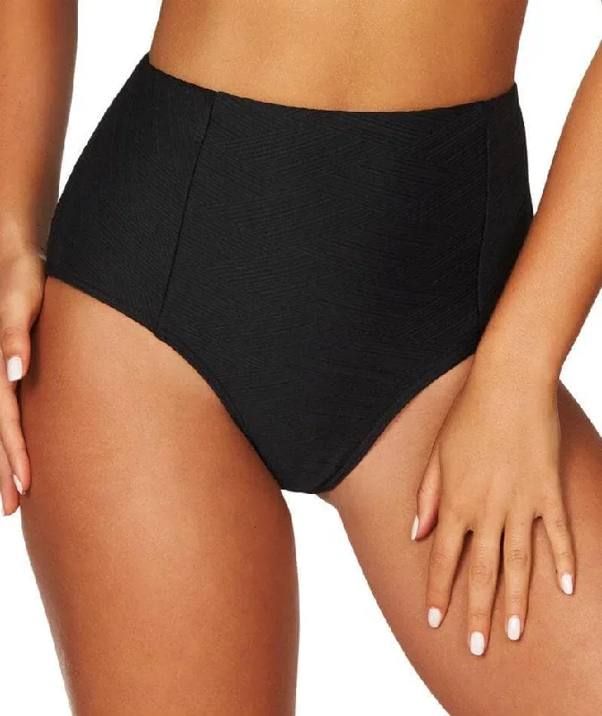 Sea Level Majorca High Waist Bikini Brief - Black