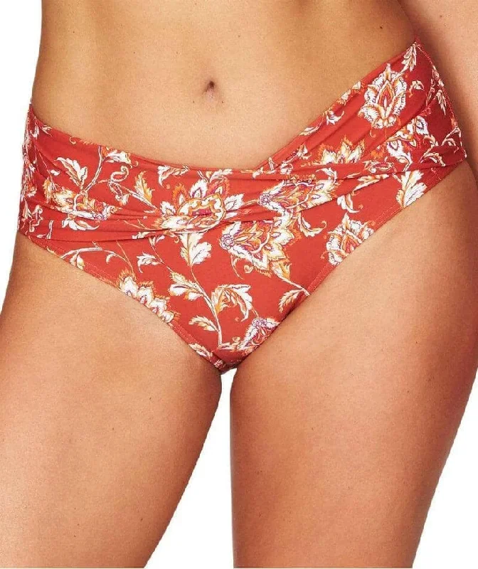 Sea Level Namaste Twist Band Mid Bikini Brief - Tuscan Sun