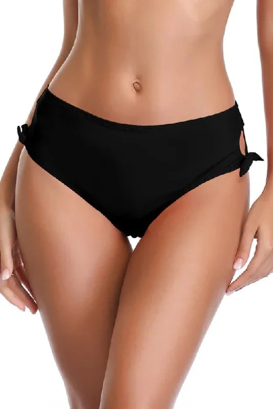 High Waisted Side Cutout Bikini Bottom