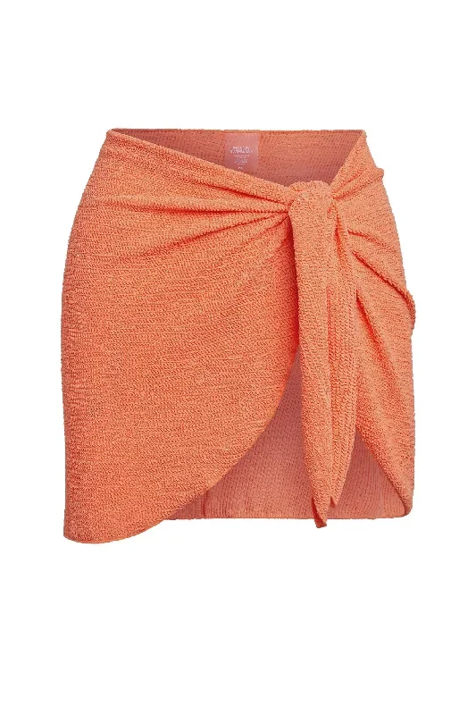 St. Barth's Skirt - Summer Peach Crinkle