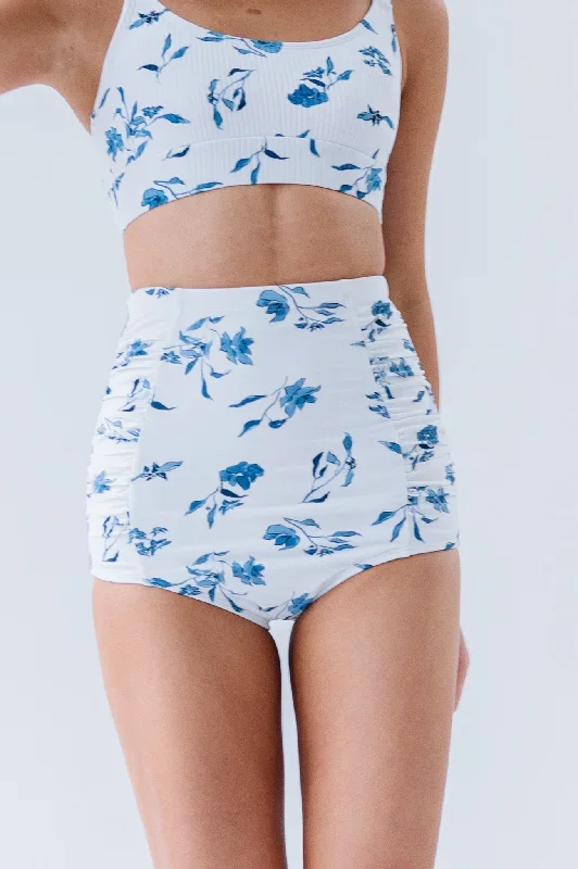 Sun Baked Bottom | Ocean Blue Floral