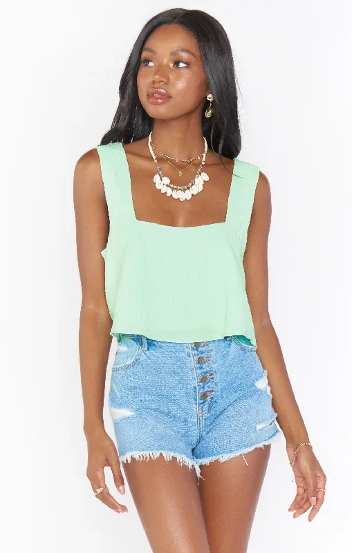 Tara Crop Top ~ Green Melon