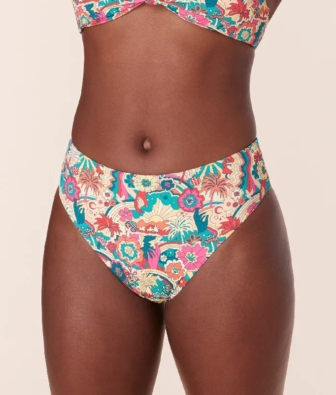 The 90s High Waisted Bottom - Eco Nylon - Summer Groove