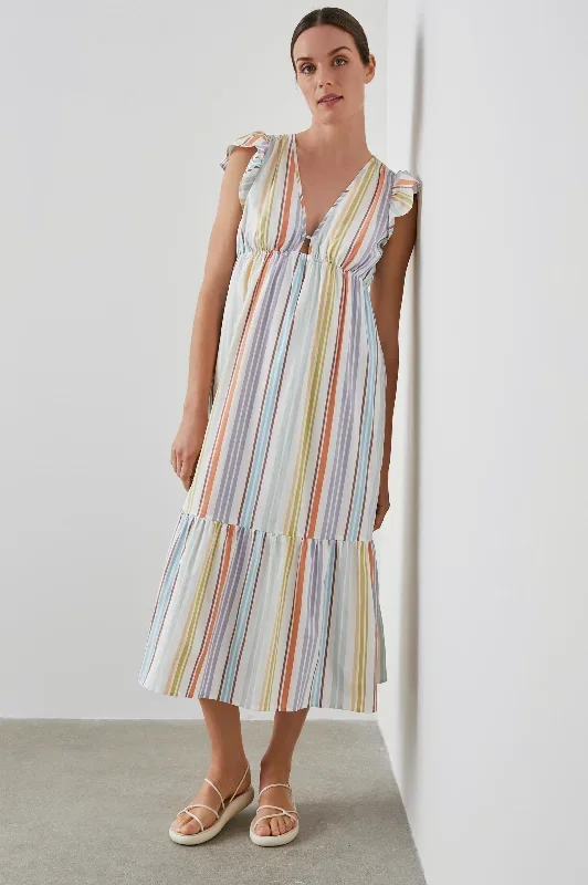 TINA DRESS - OASIS STRIPE