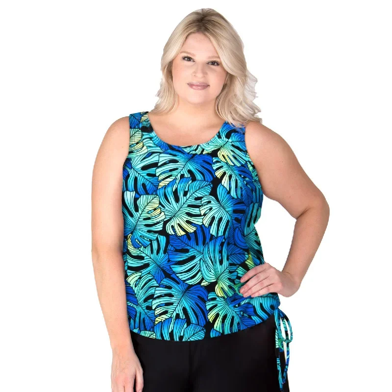 Wear Your Own Bra Plus Size Swimwear Top - Indigo Isle