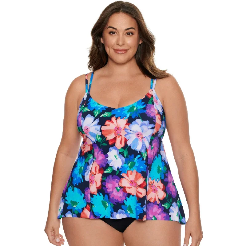 Women's Bra-Back Swim Top- Garden Variety