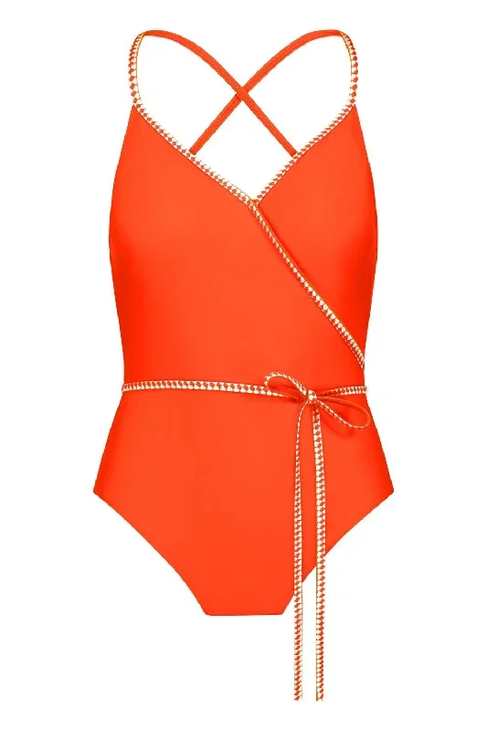 Women's Lena Ballet One Piece In Neon Orange