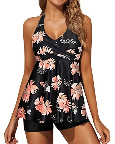 black orange floral2