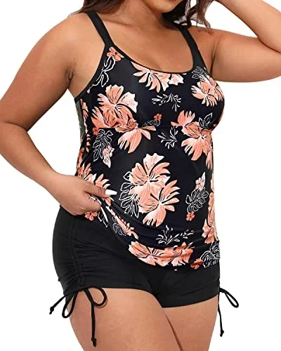 black orange floral1